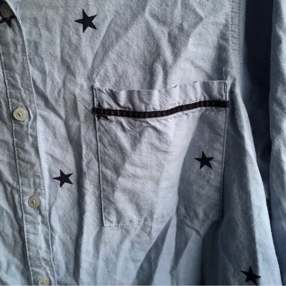 Aerie women’s starry button down shirt size XL - Picture 4 of 6